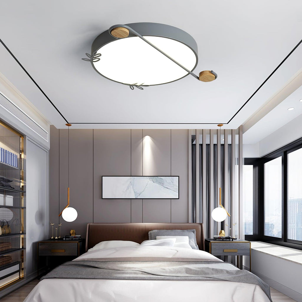 Musical Note Round Ceiling Lamp