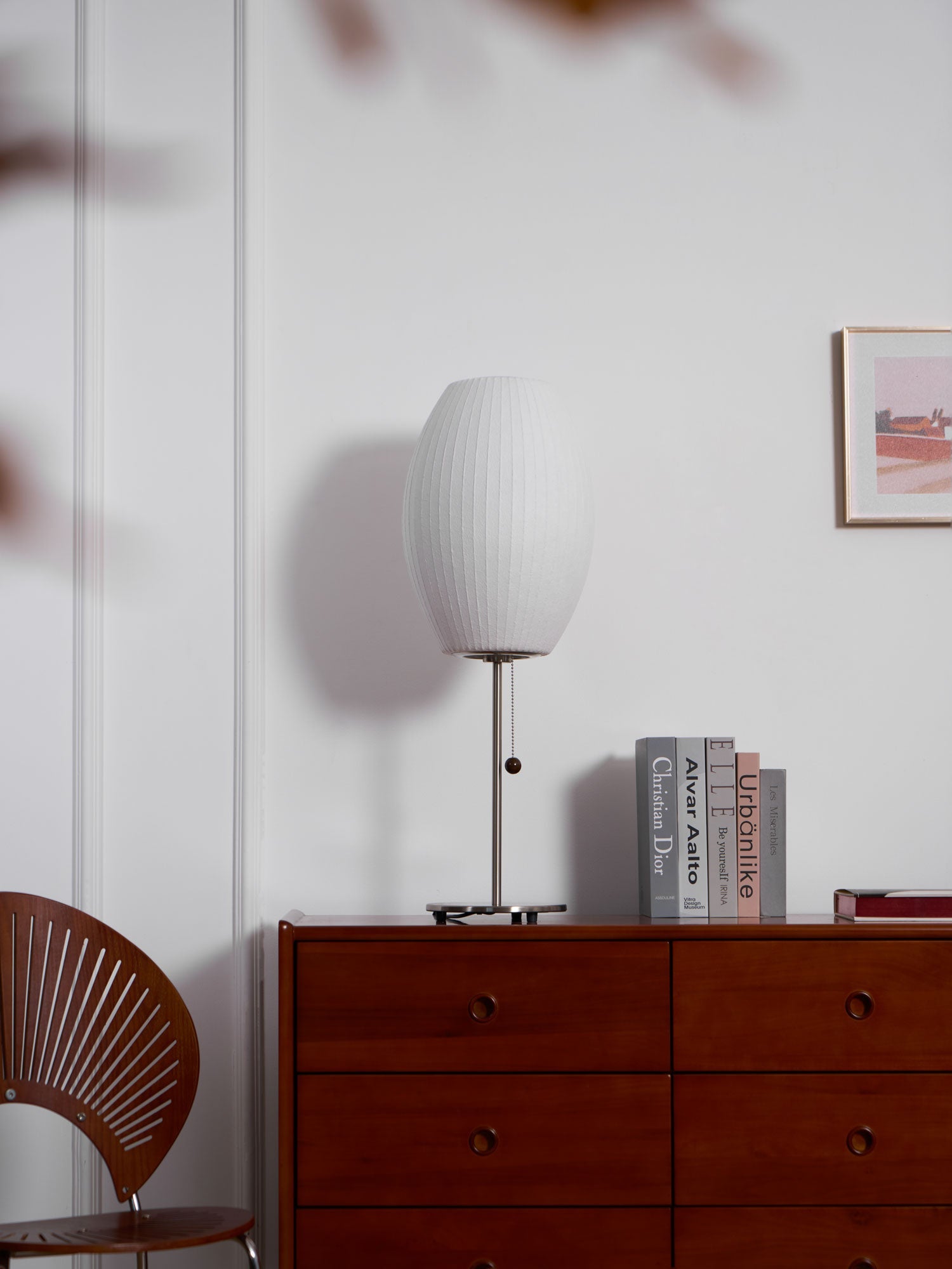 Faux Silk Bubble Table Lamp