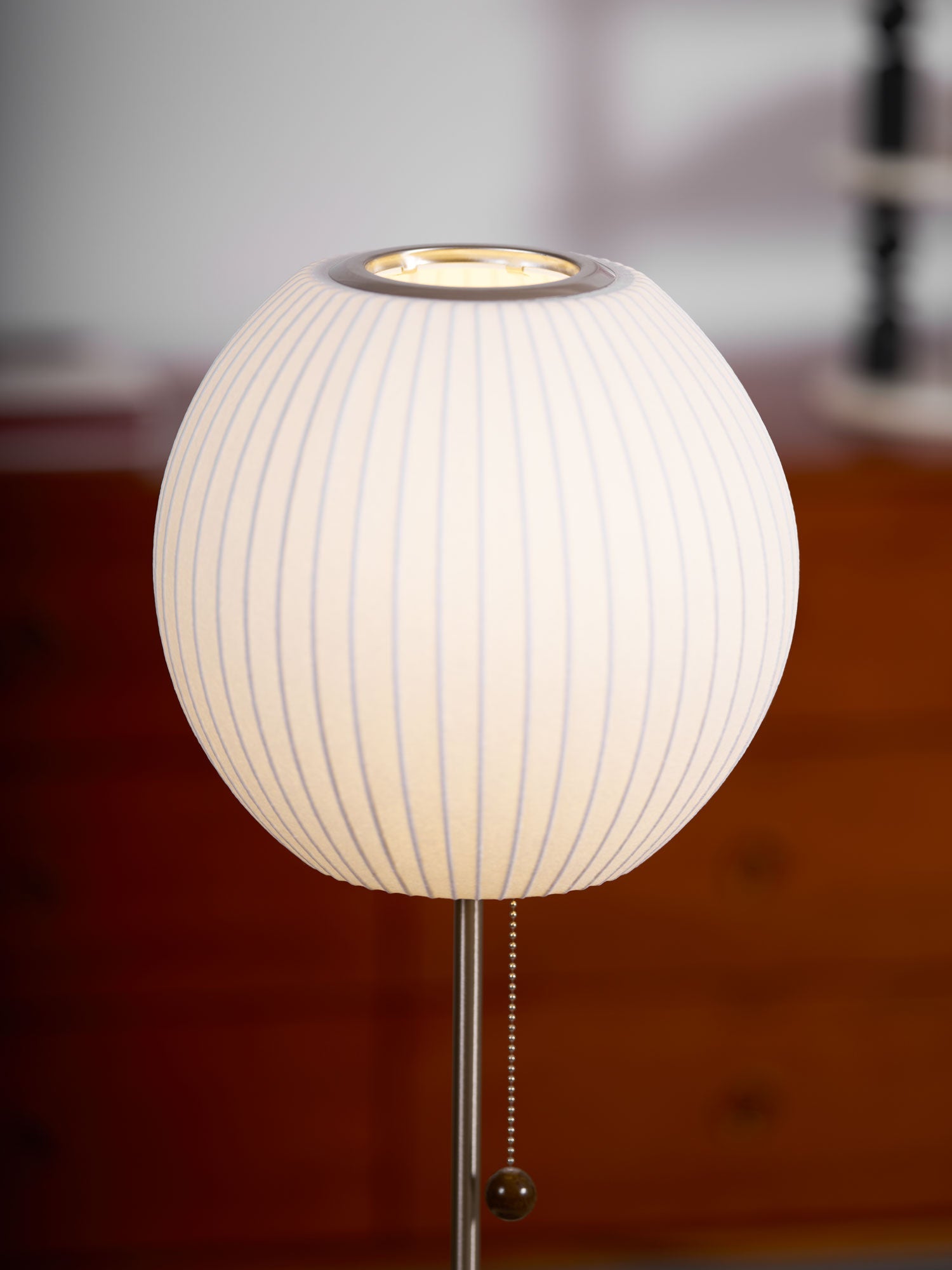 Faux Silk Bubble Table Lamp