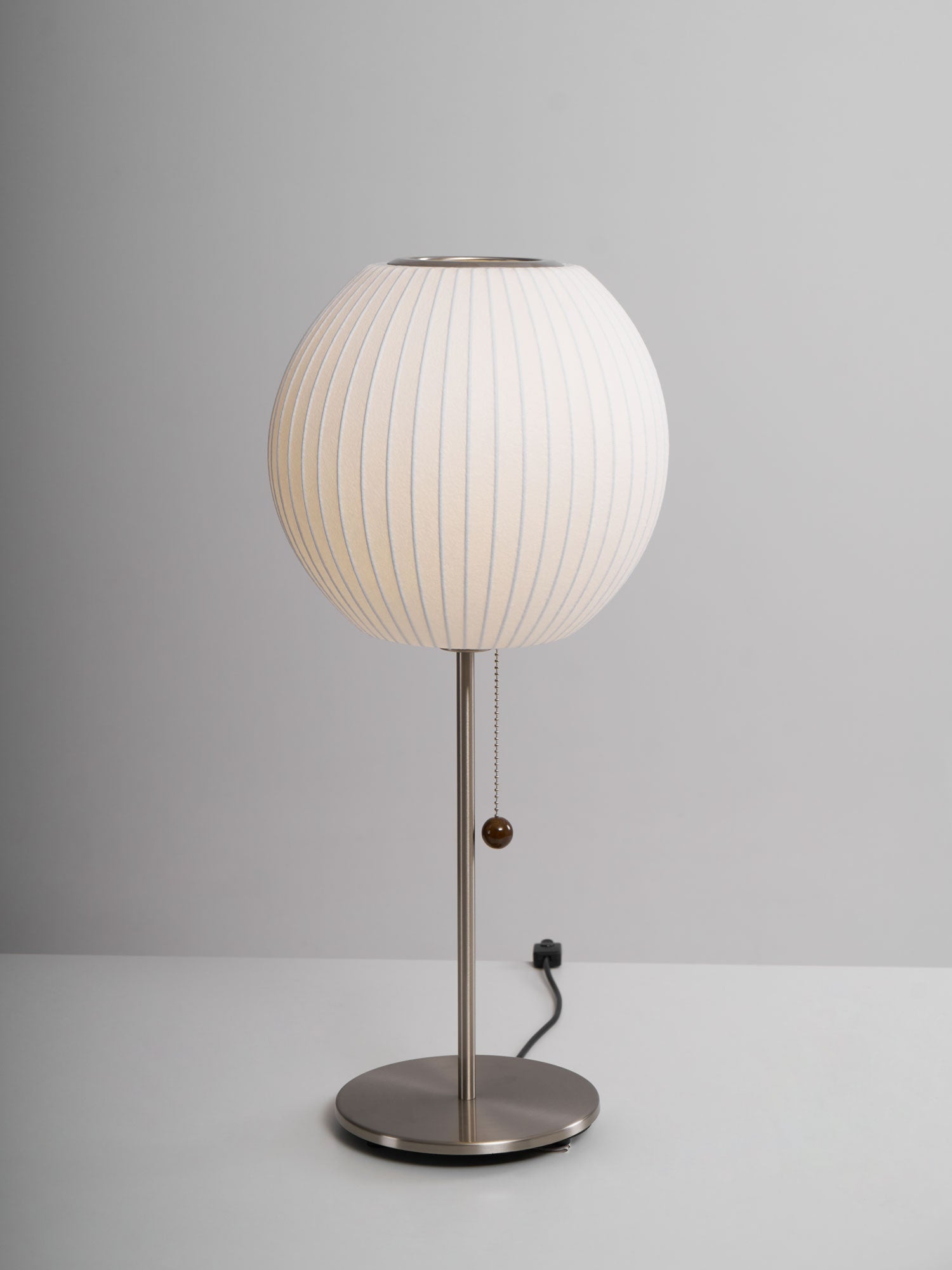 Faux Silk Bubble Table Lamp