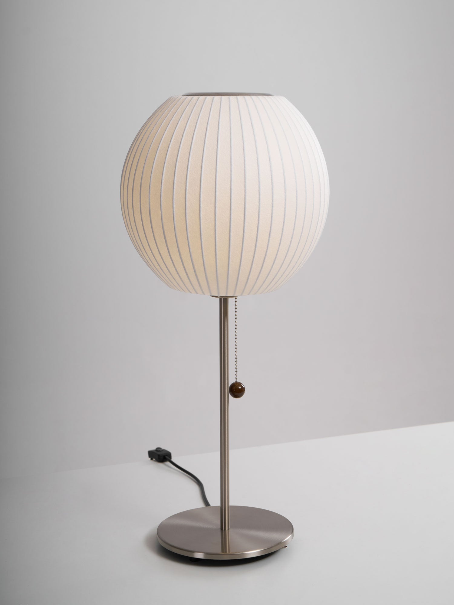 Faux Silk Bubble Table Lamp