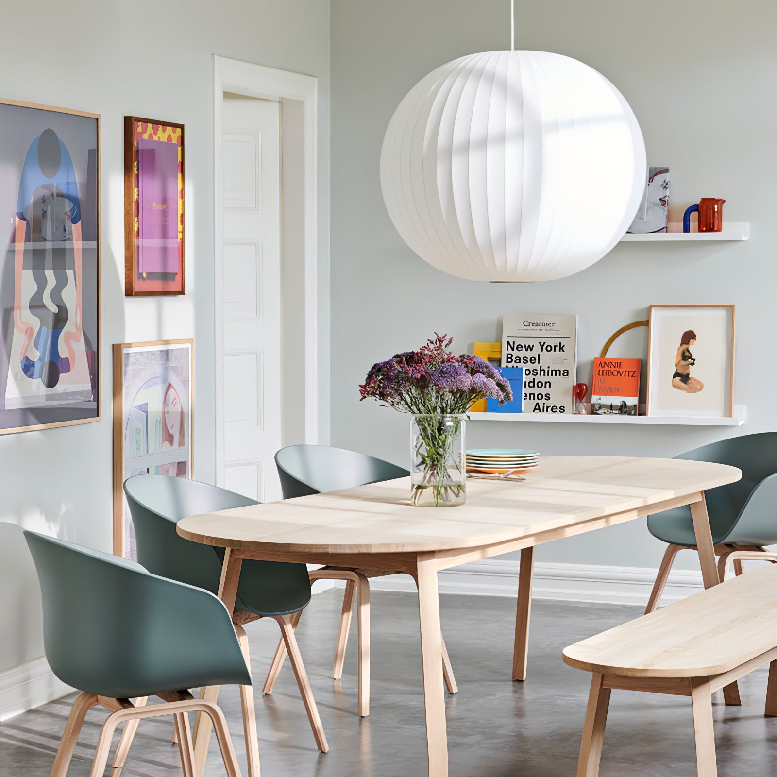 Bubble Swing Arm Pendant Lamp