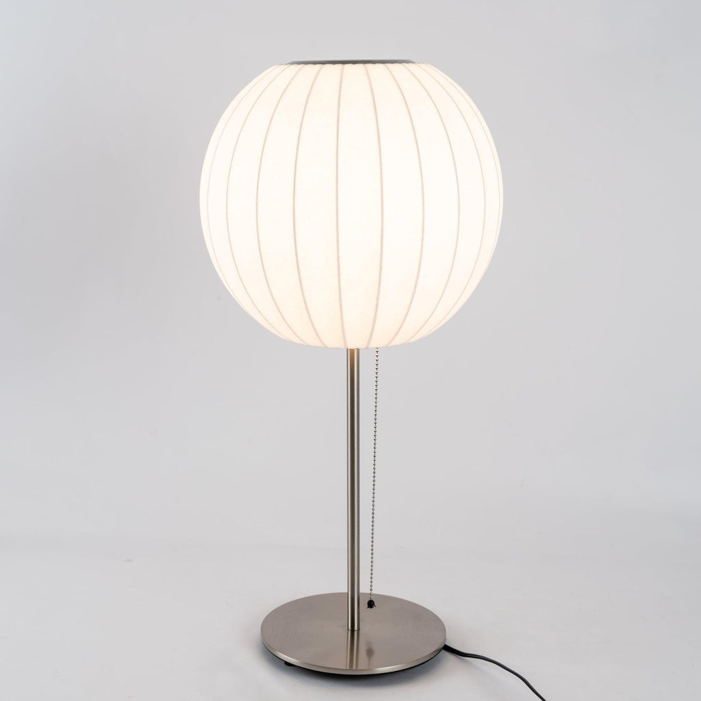 Faux Silk Bubble Table Lamp