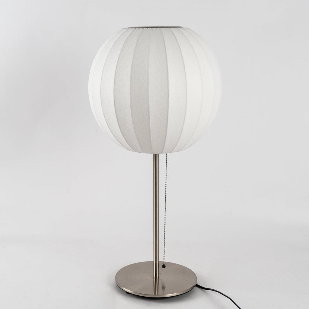 Faux Silk Bubble Table Lamp