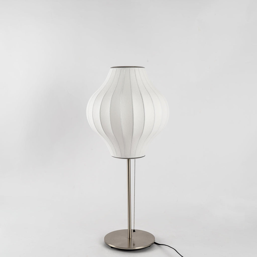 Faux Silk Bubble Table Lamp