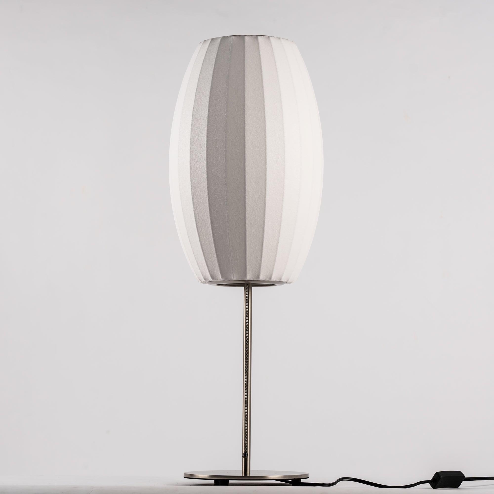 Faux Silk Bubble Table Lamp