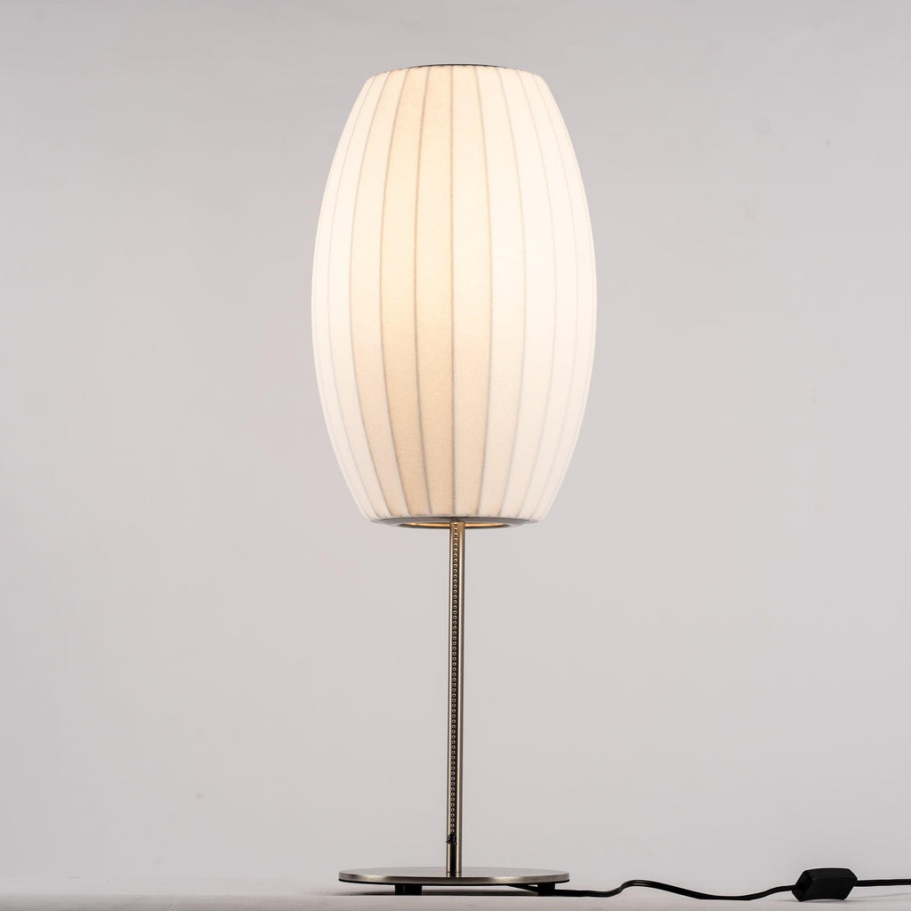 Faux Silk Bubble Table Lamp