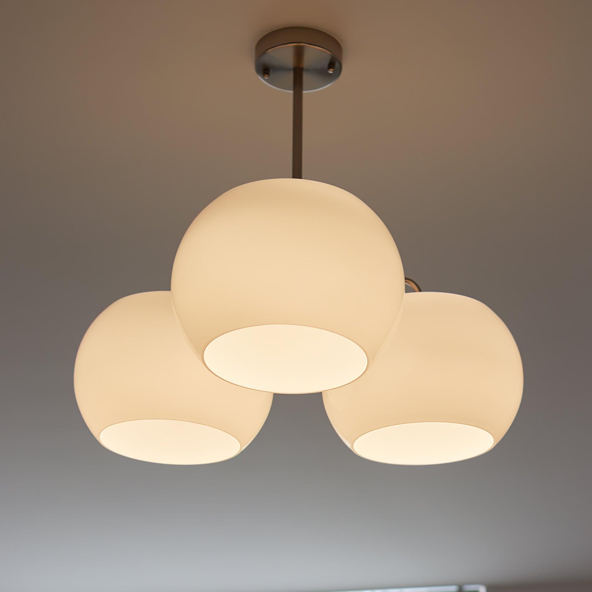 Nickel Persimmon Chandelier