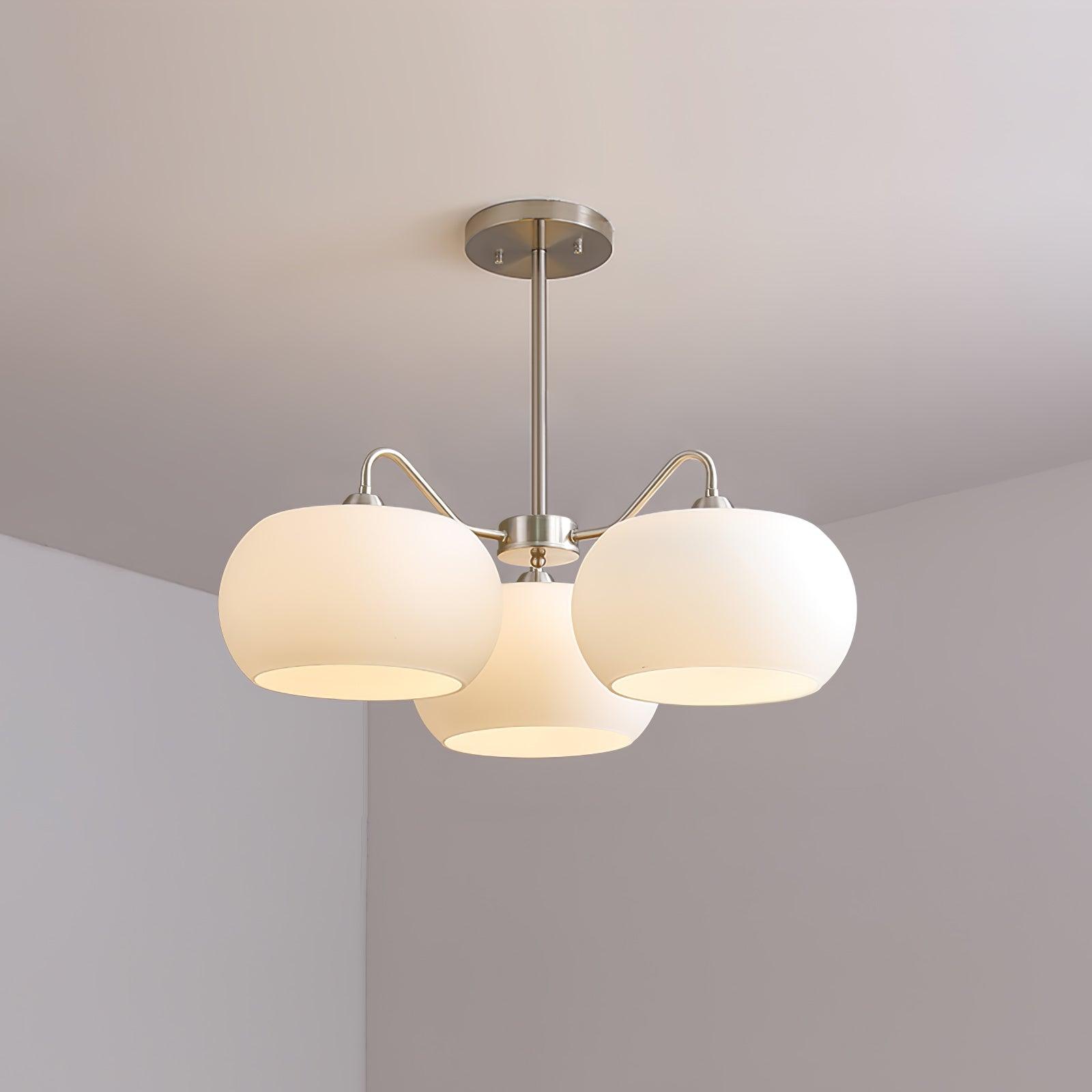 Nickel Persimmon Chandelier