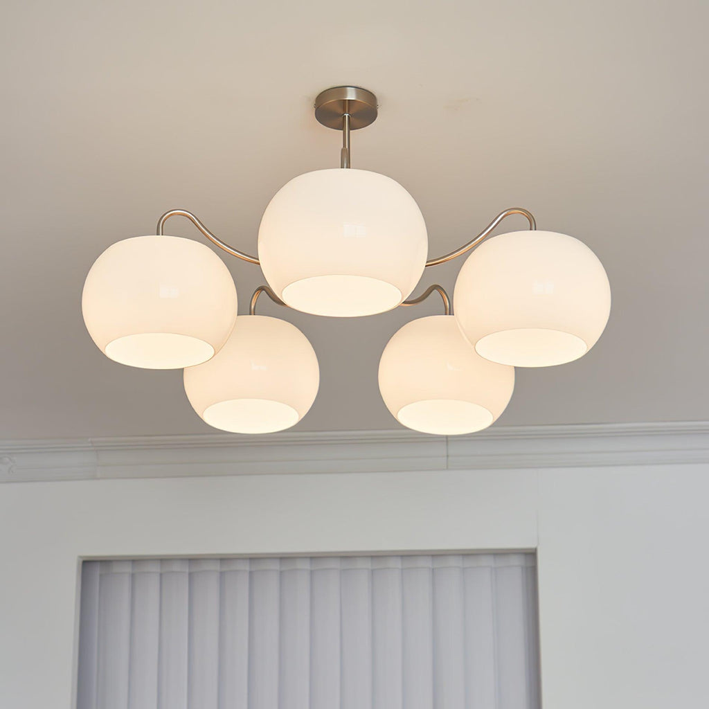 Nickel Persimmon Chandelier