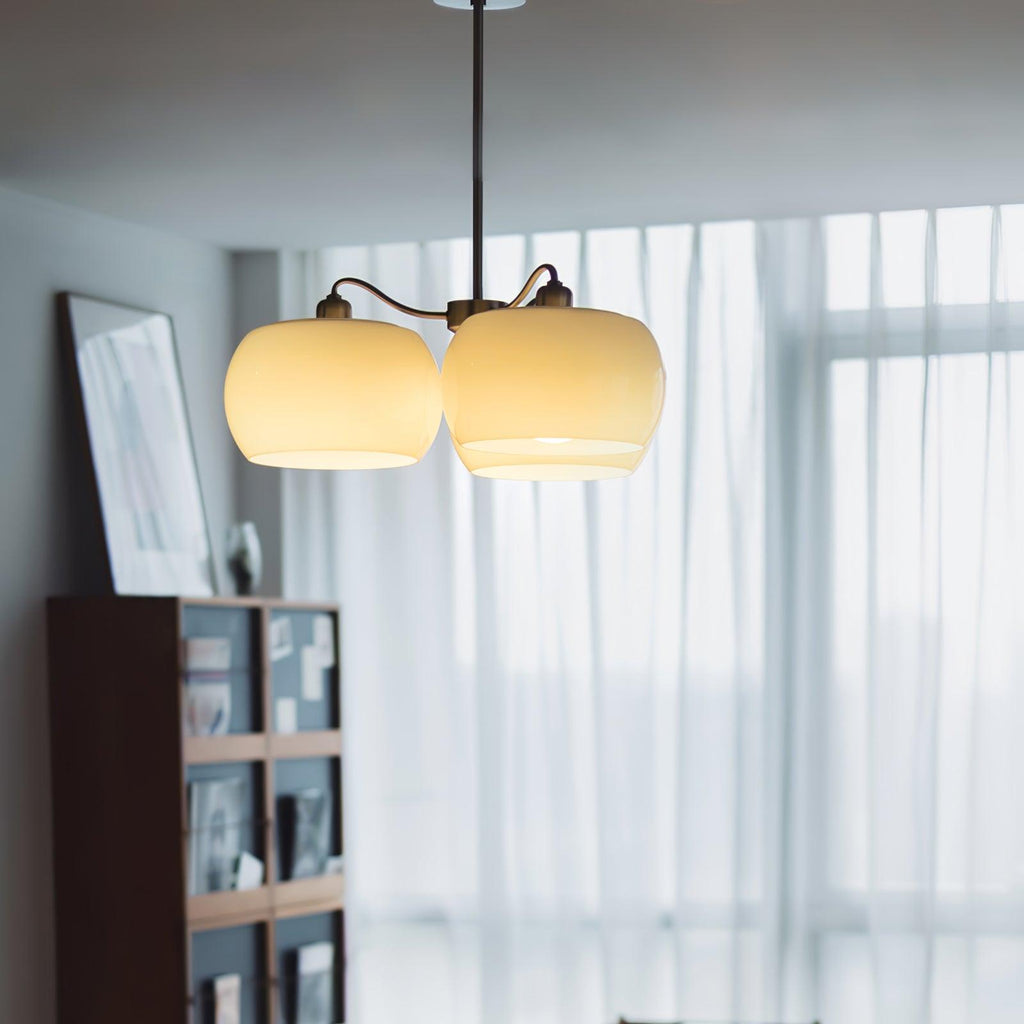 Nickel Persimmon Chandelier