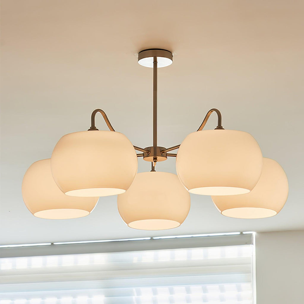 Nickel Persimmon Chandelier