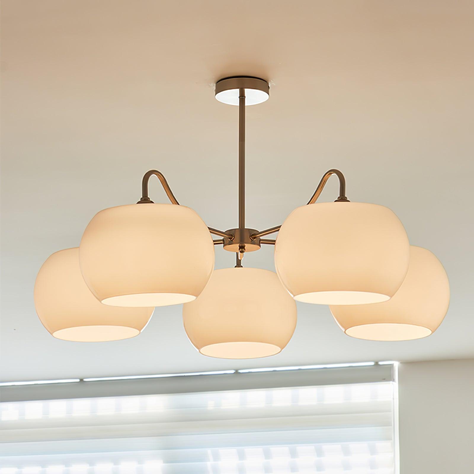 Nickel Persimmon Chandelier