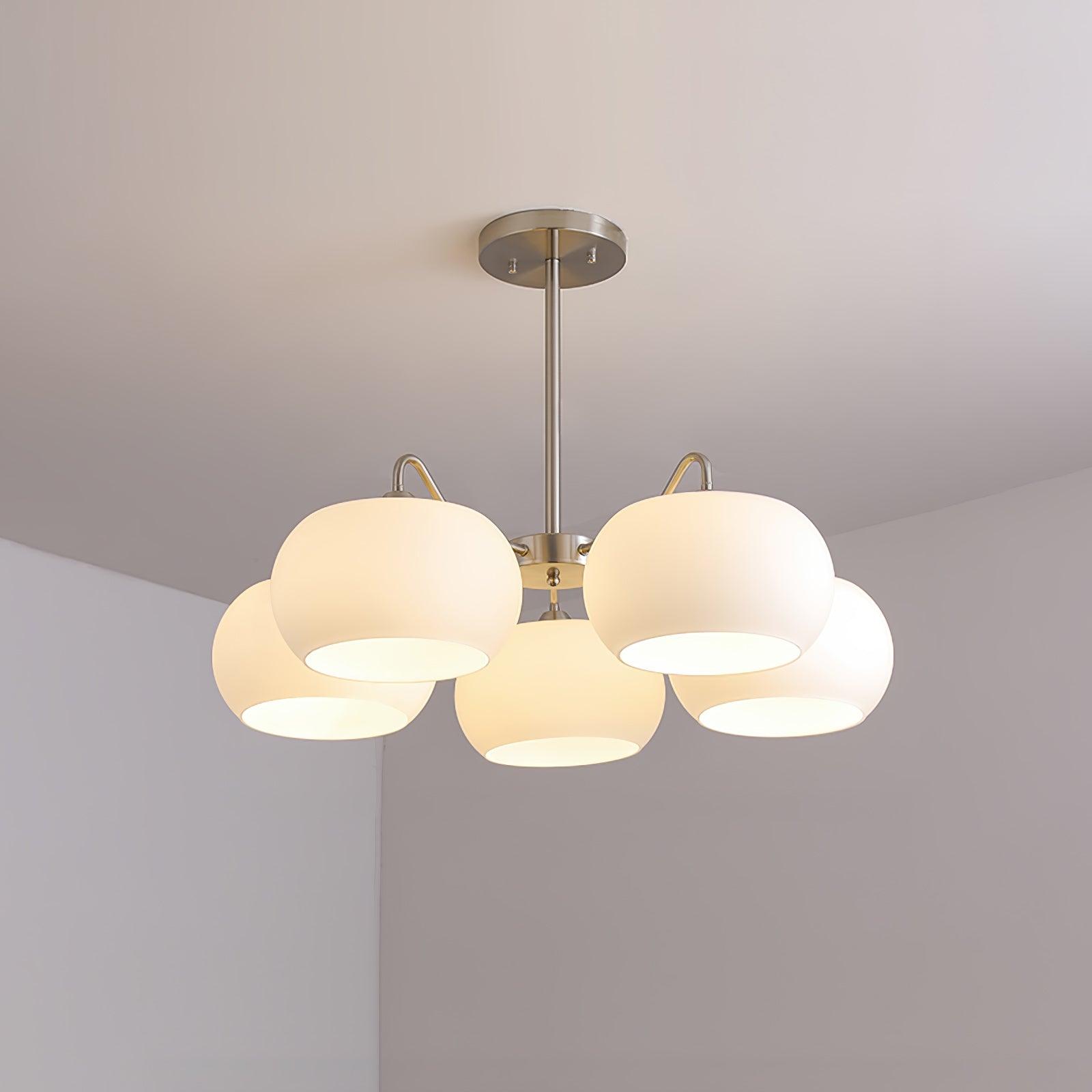 Nickel Persimmon Chandelier