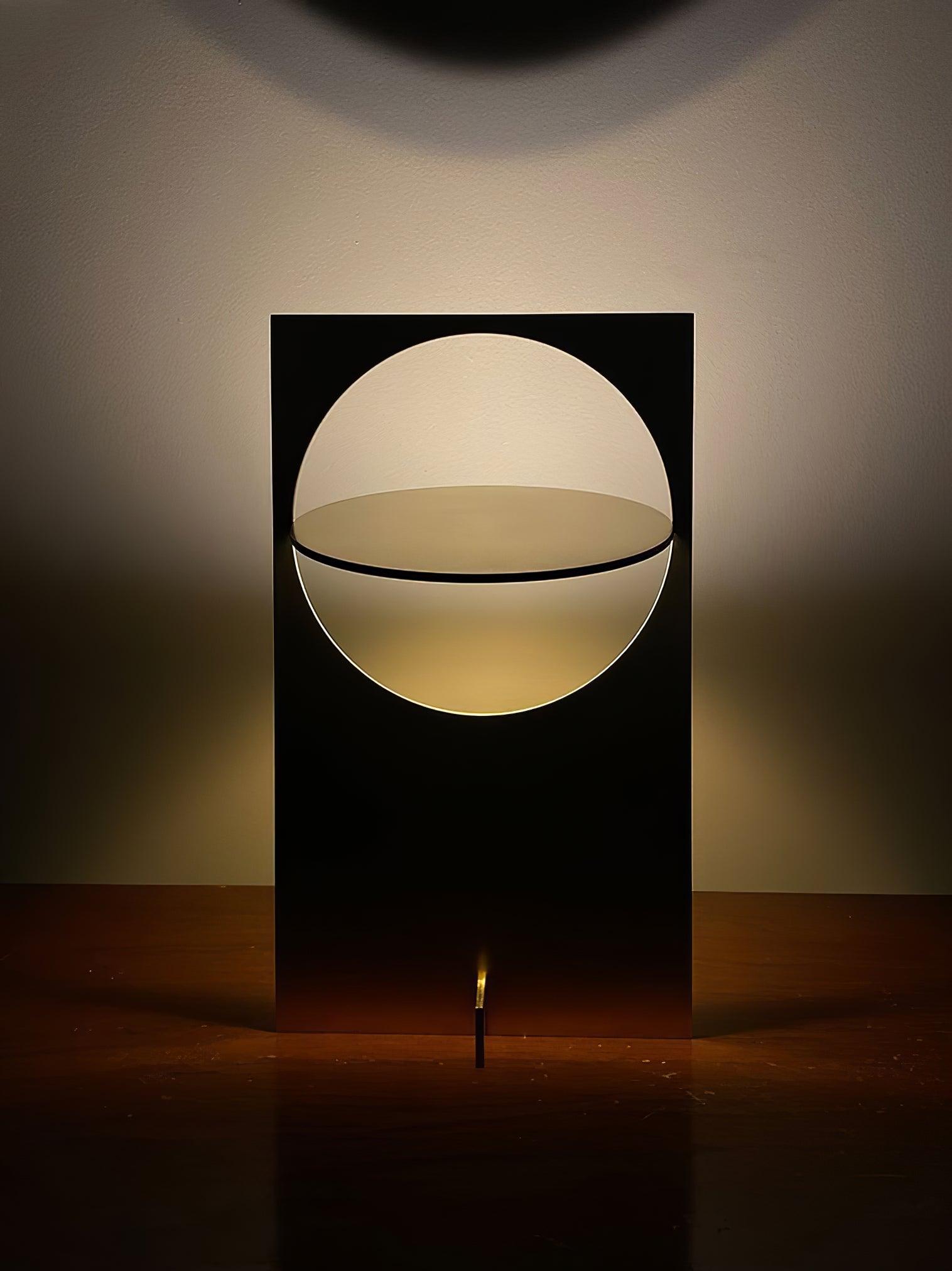 Axis Rotating Disc Table Lamp
