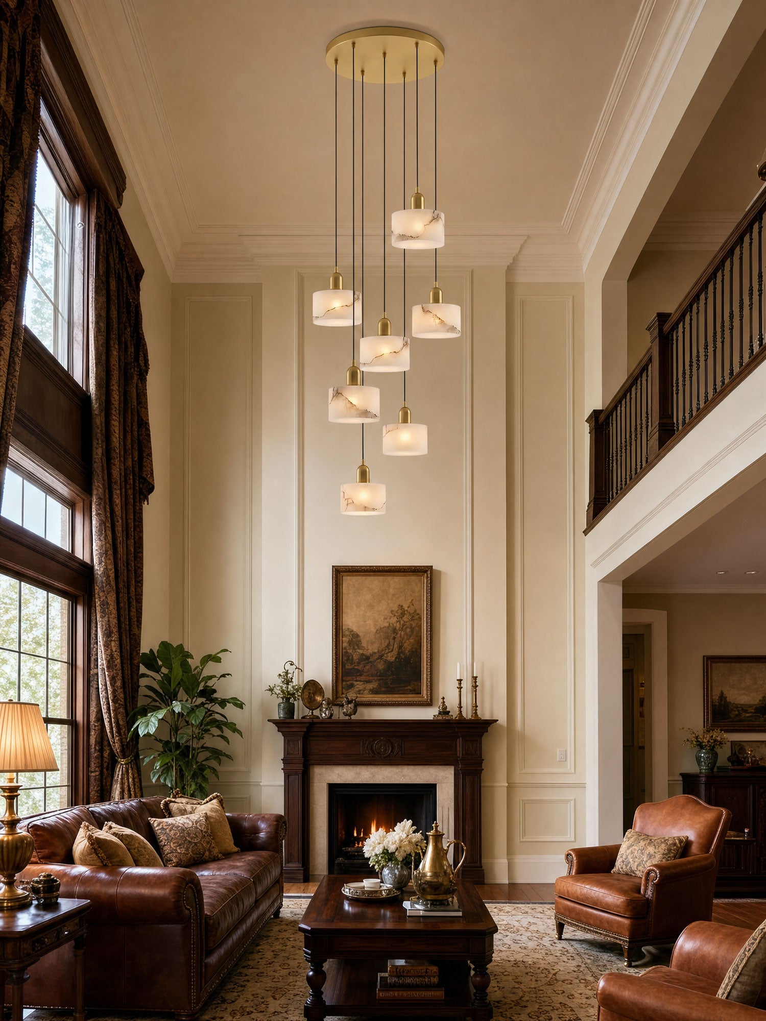 Odyssey Alabaster Pendant Light