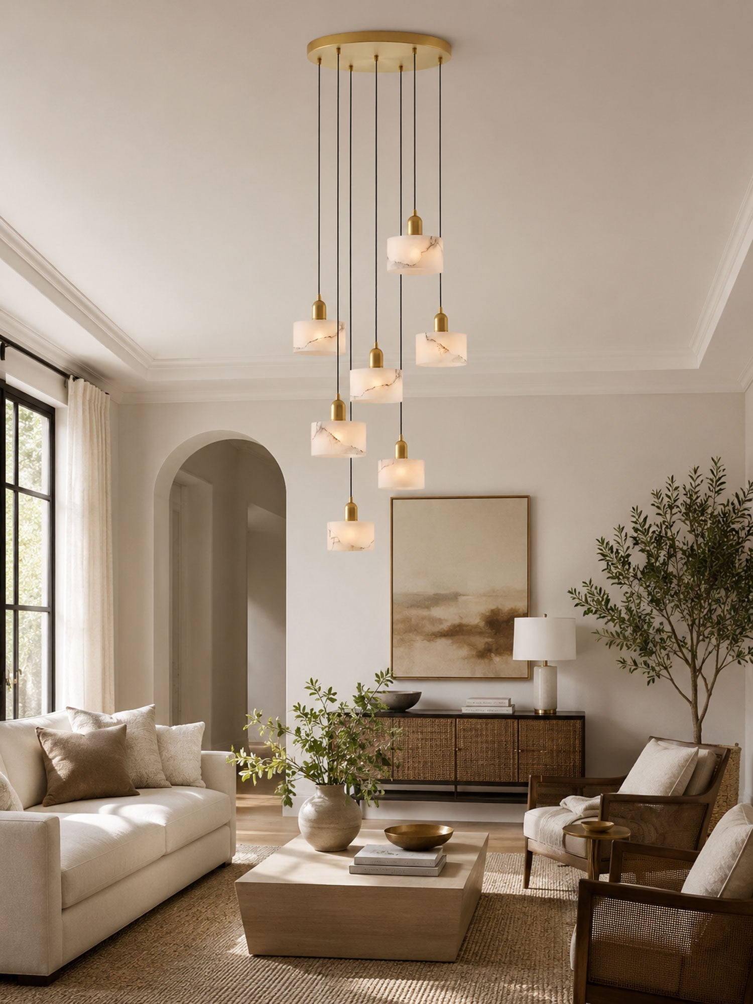 Odyssey Alabaster Pendant Light