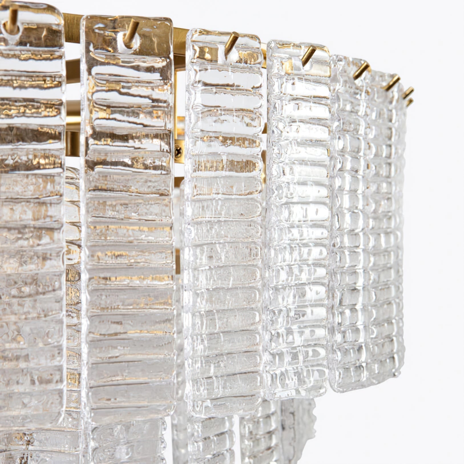 Opalora Pink Glass Chandelier