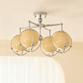 Orb Cage Semi Ceiling Lamp