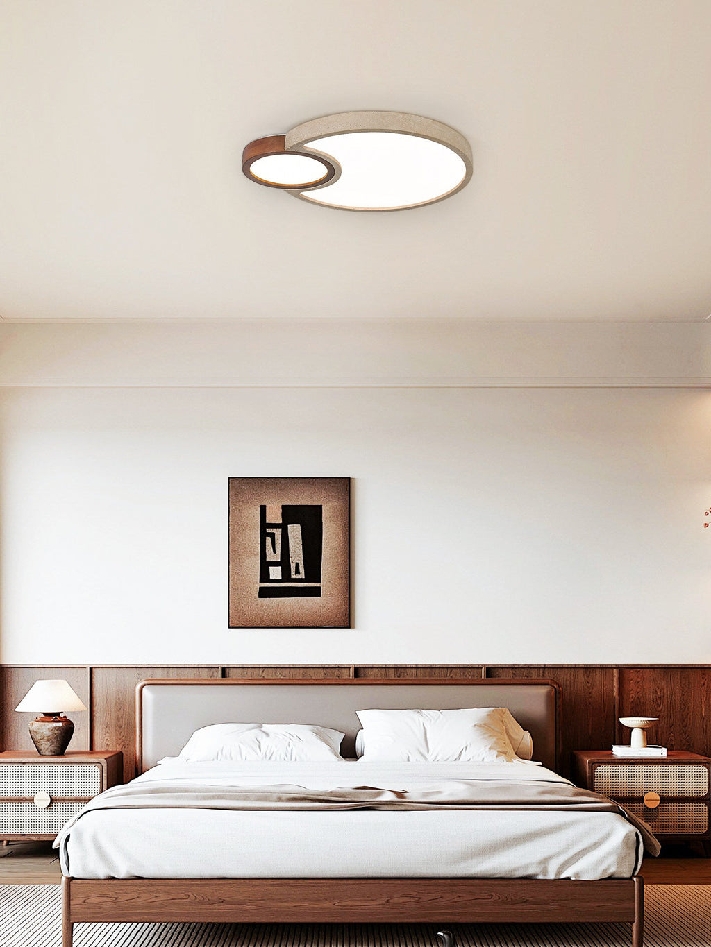 Orba Travertine Ceiling Light
