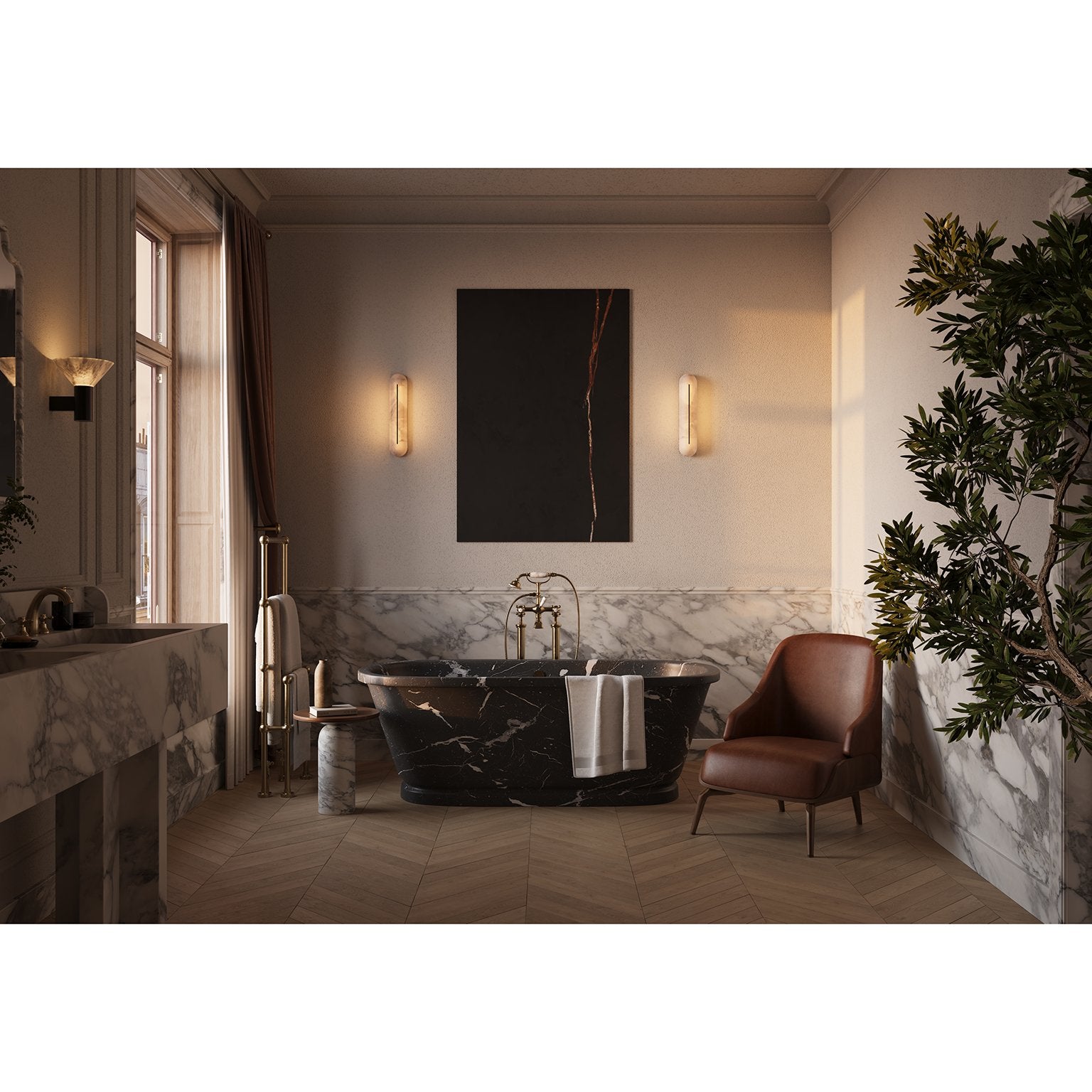 Orbison Alabaster Wall Lamp