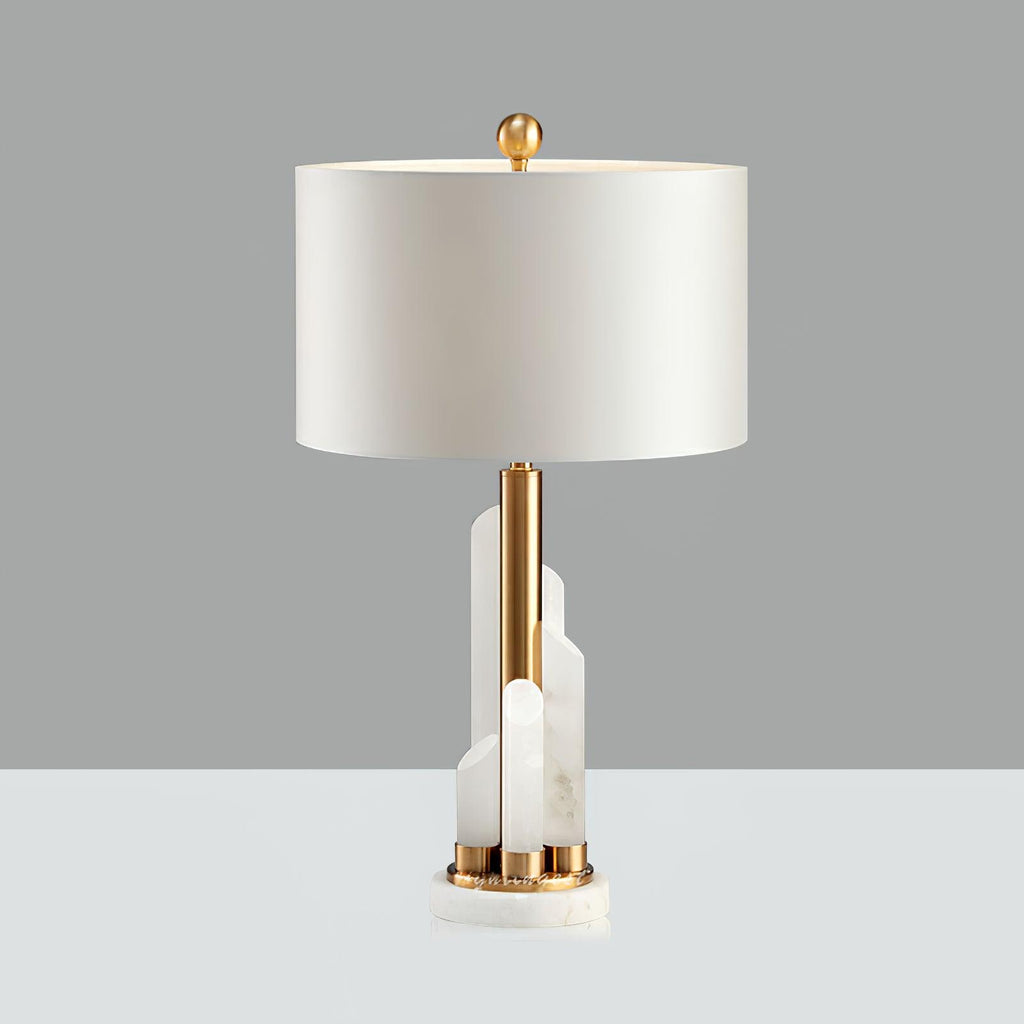 Orbit Metal Alabaster Table Lamp