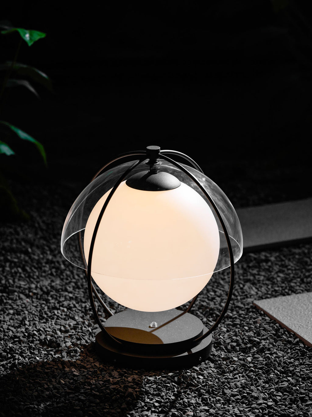 Orbital Globe Outdoor Table Lamp
