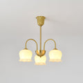 Orchids Brass Chandelier