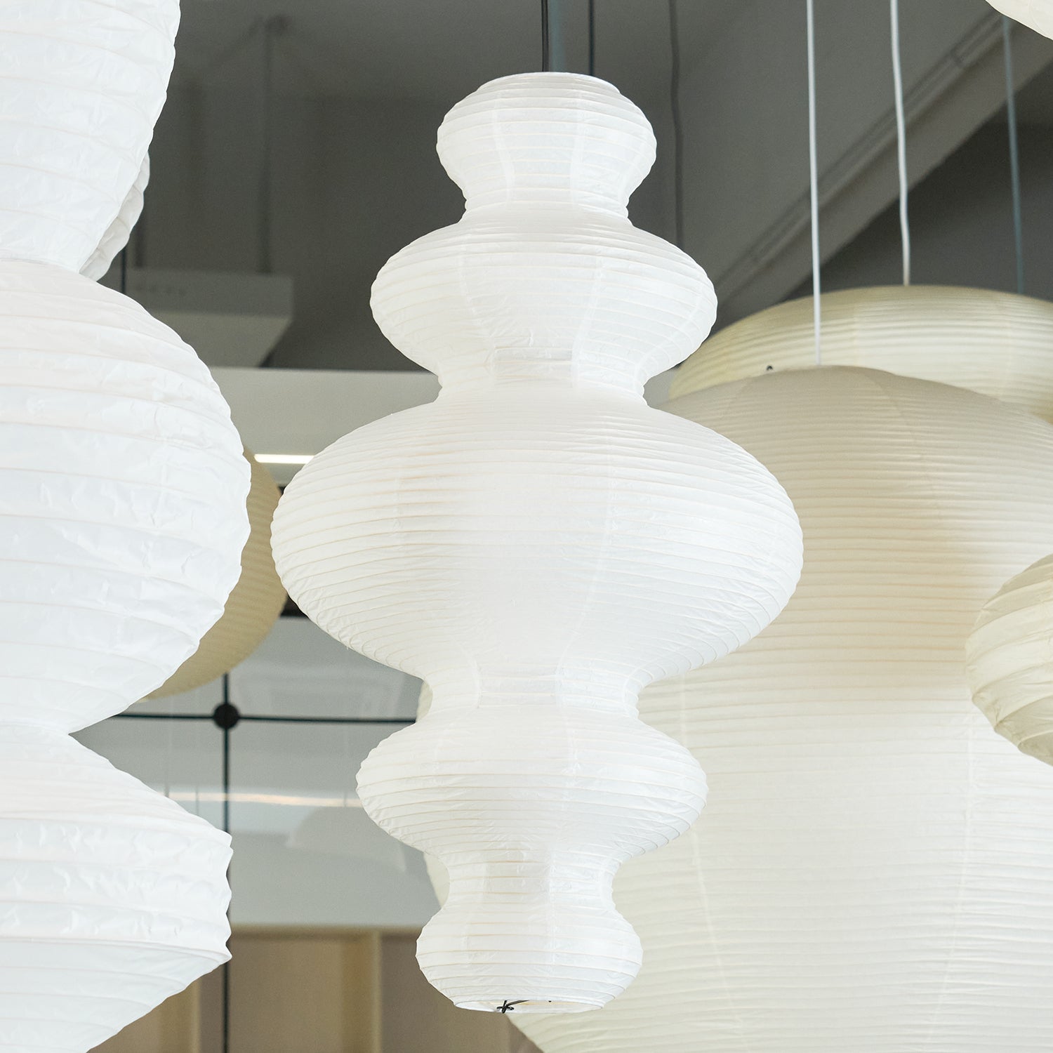 Kozo Paper Metal Pendant Lamp