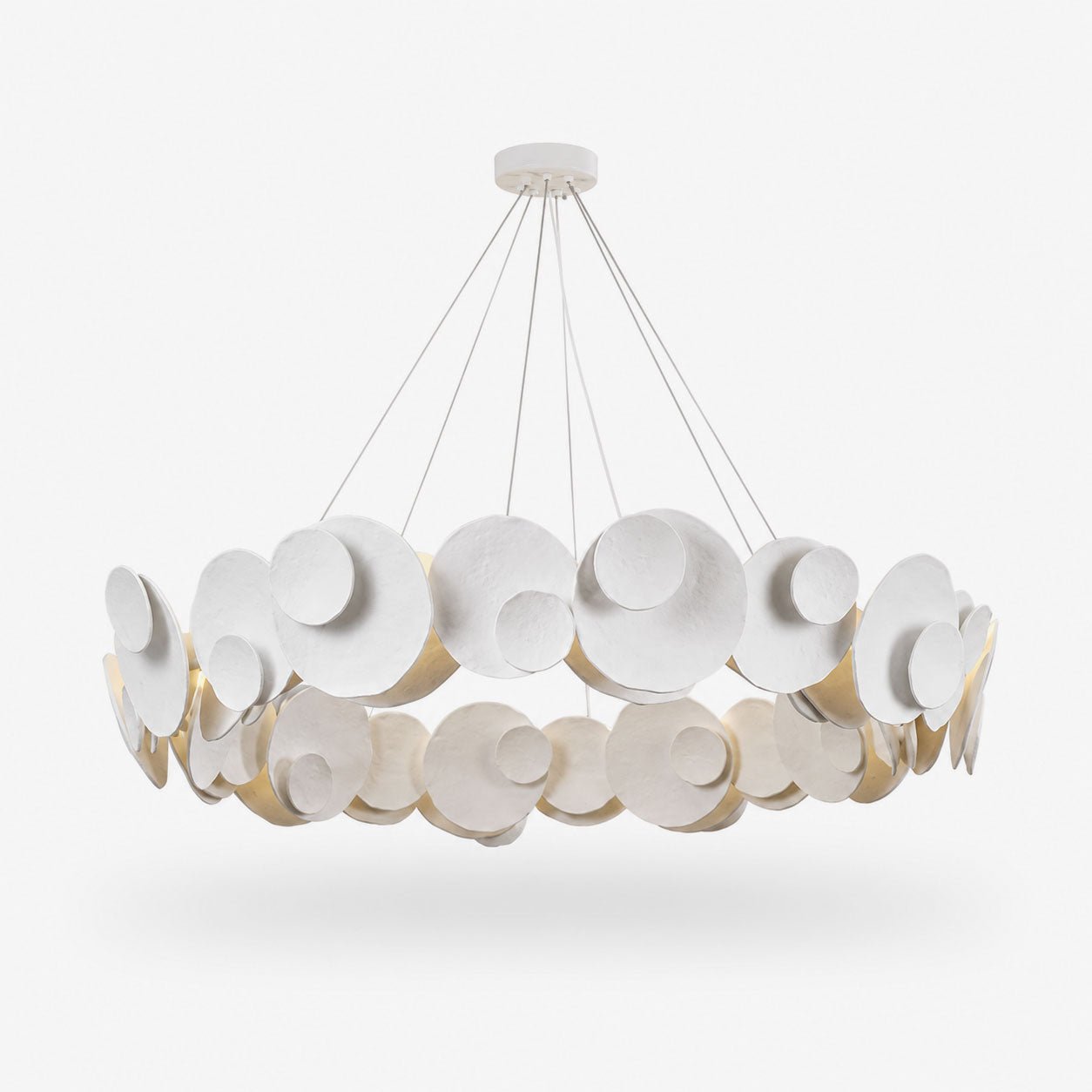Orvella Plaster Disc Chandelier