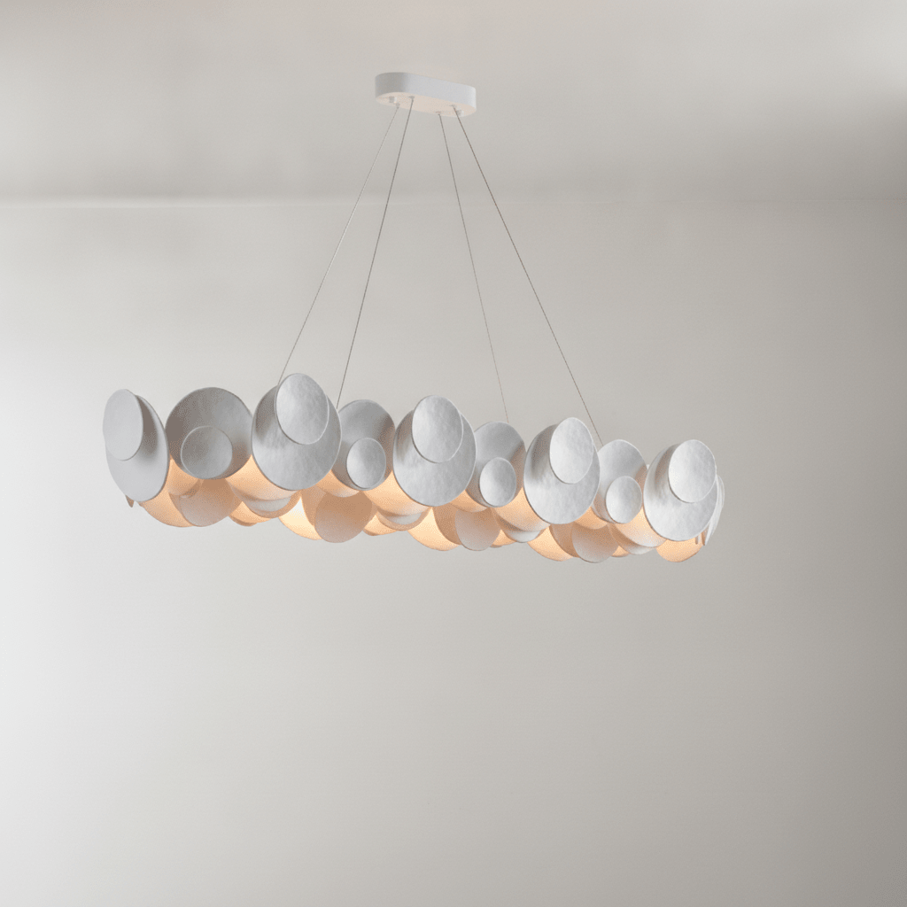 Orvella Plaster Disc Chandelier