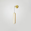 Oval LED Brass Wall Lamp