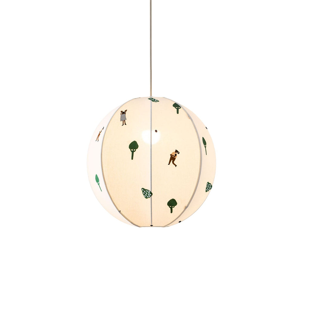 Park Embroidered Textile Pendant Lamp