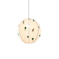 Park Embroidered Textile Pendant Lamp