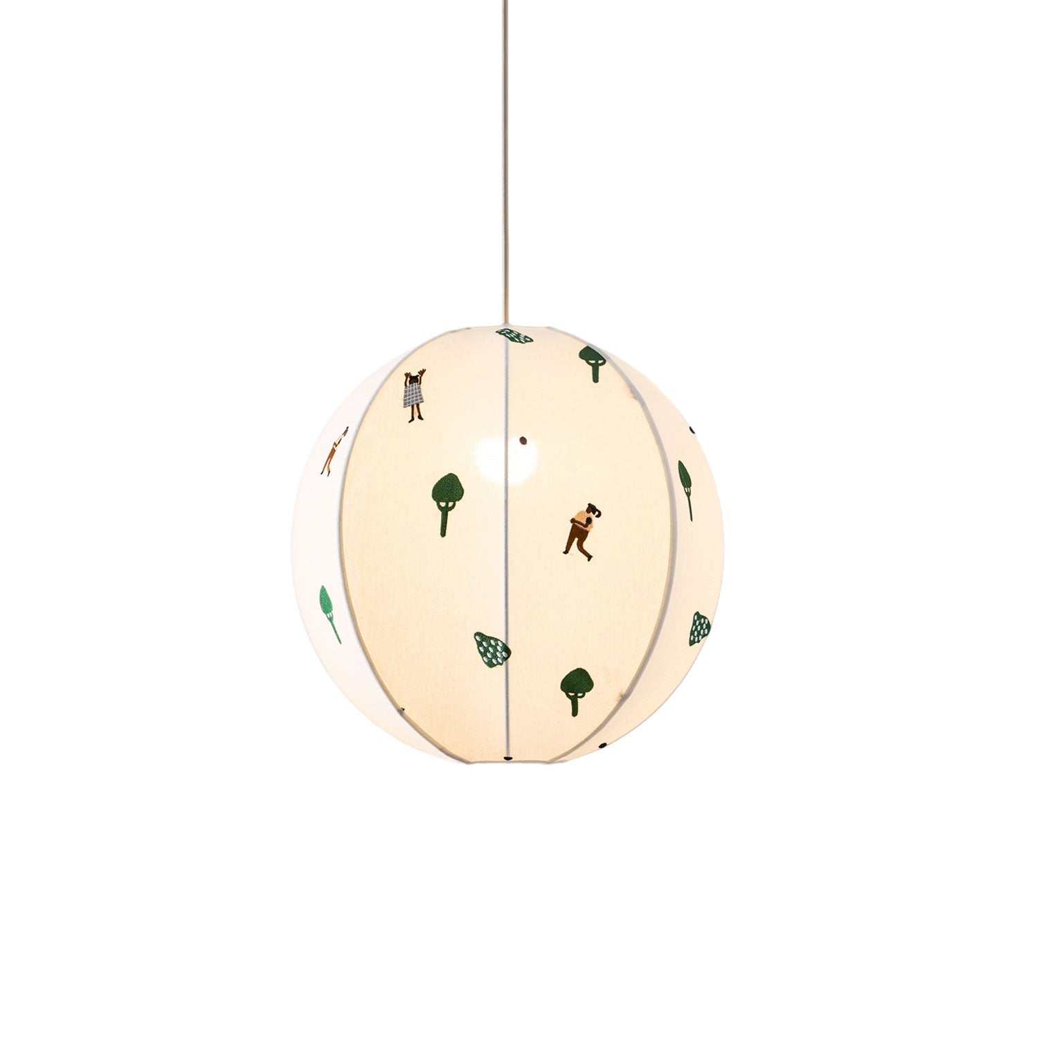 Park Embroidered Textile Pendant Lamp