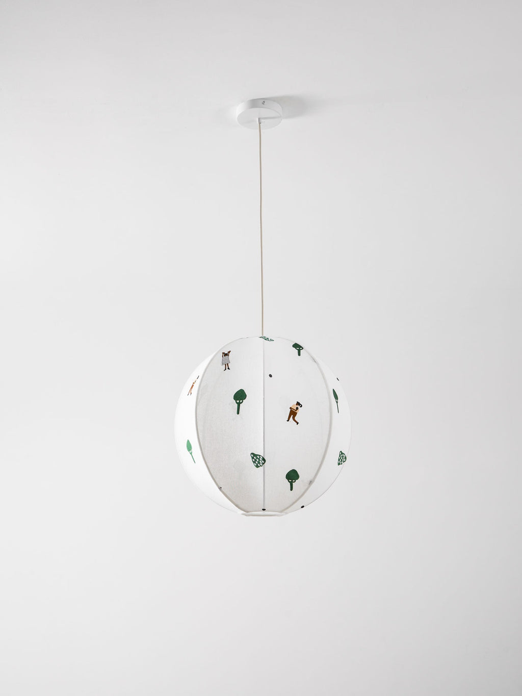 Park Embroidered Textile Pendant Lamp