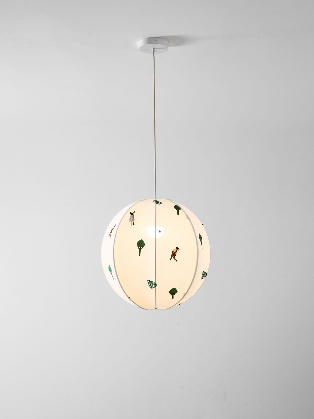 Park Embroidered Textile Pendant Lamp