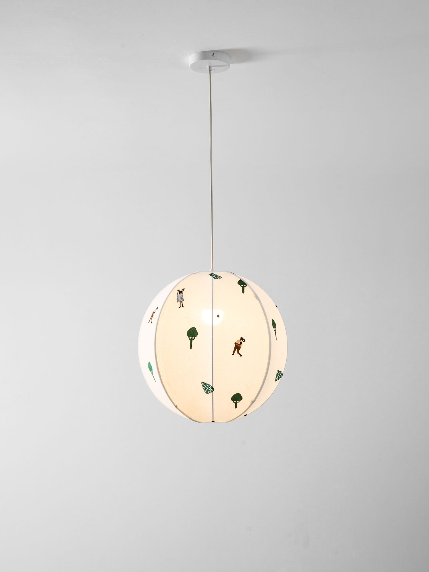 Park Embroidered Textile Pendant Lamp