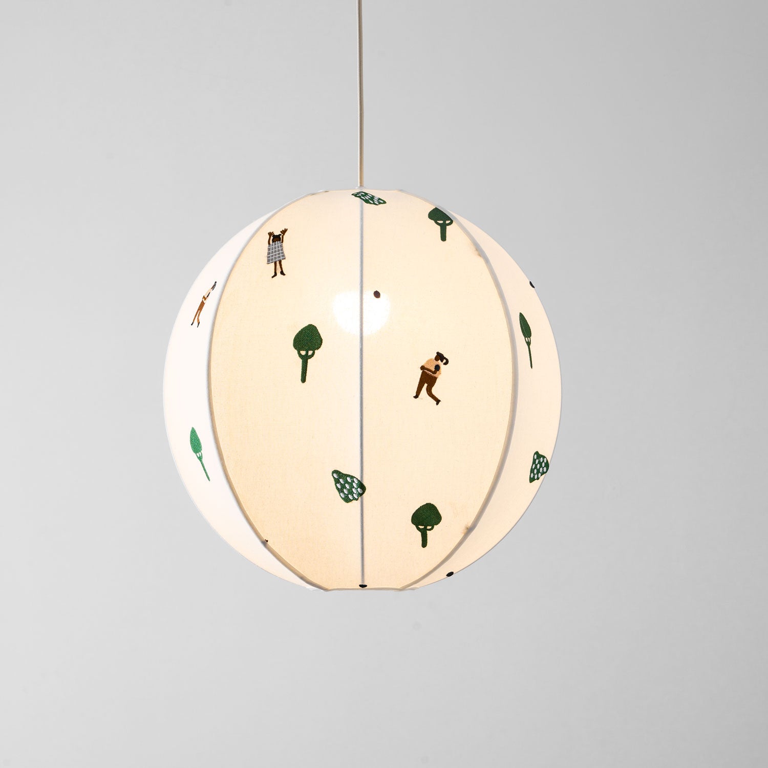 Park Embroidered Textile Pendant Lamp
