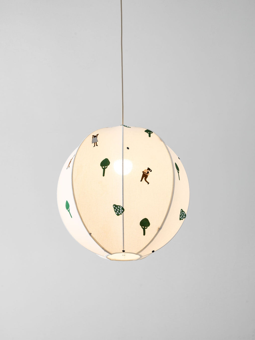 Park Embroidered Textile Pendant Lamp