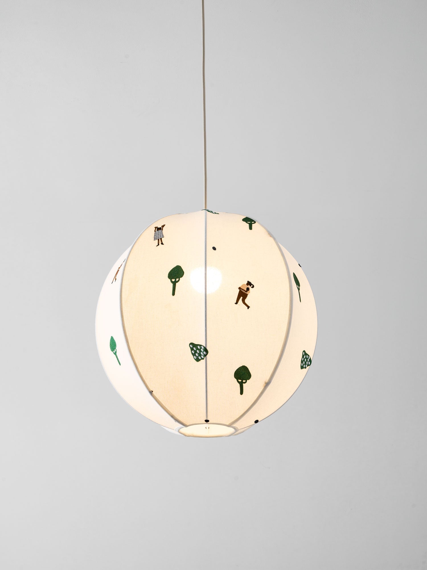 Park Embroidered Textile Pendant Lamp