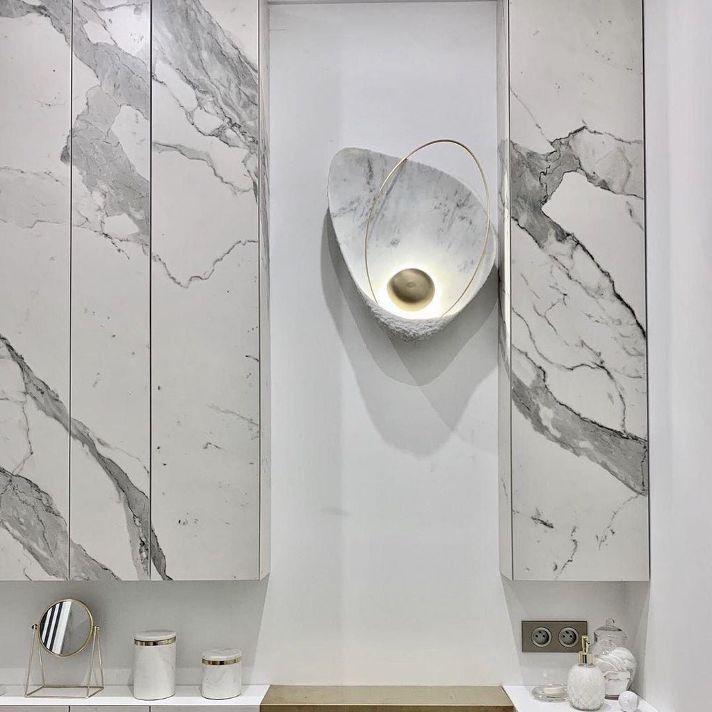 Marbled Shell Wall Sconce