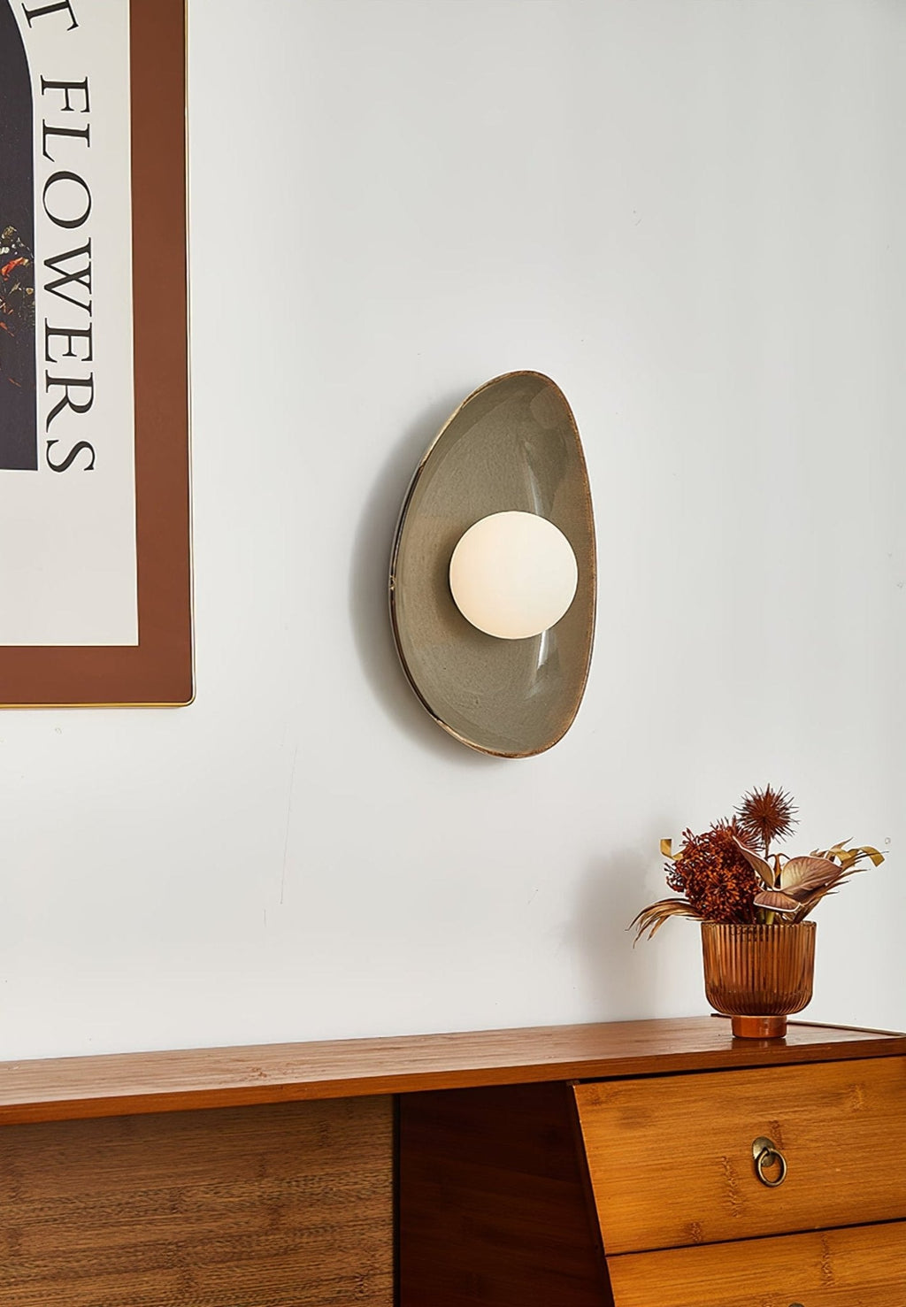 Pebble Disc Wall Light