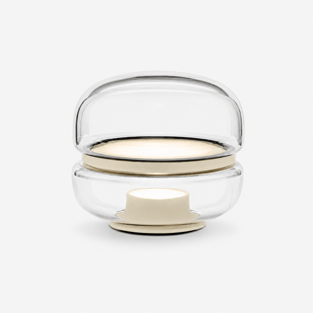 Perla Smoke Glass Table Lamp