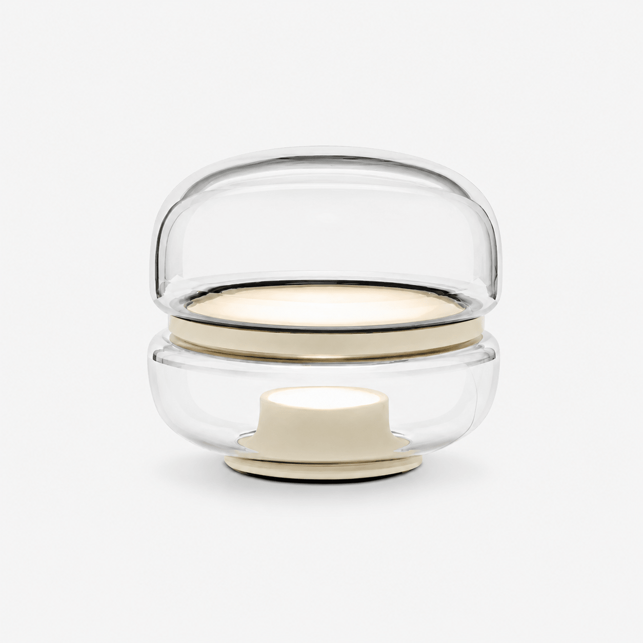 Perla Smoke Glass Table Lamp