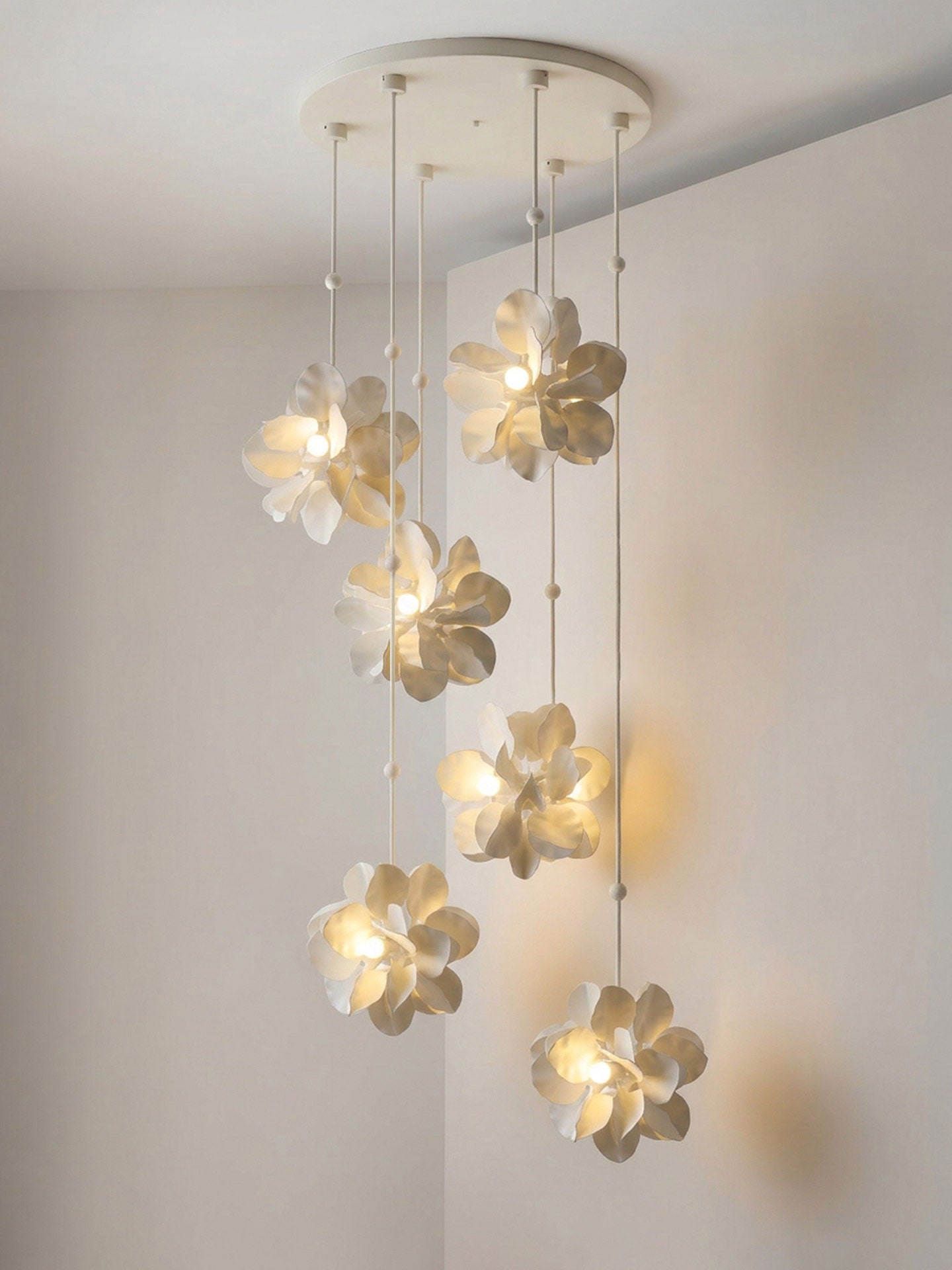 Petal Cascade Multi-Light Chandelier