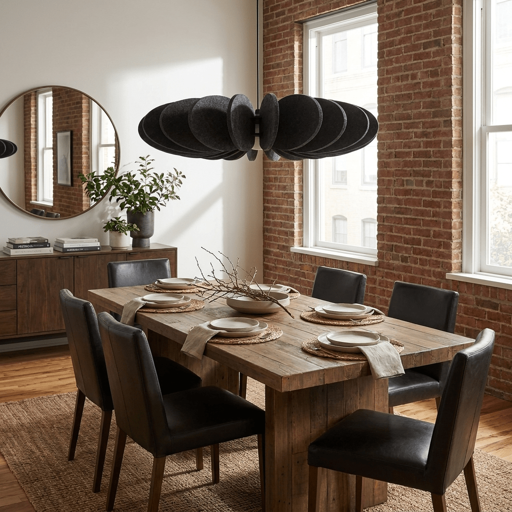 Petal Disc Acoustic Felt Pendant Lamp
