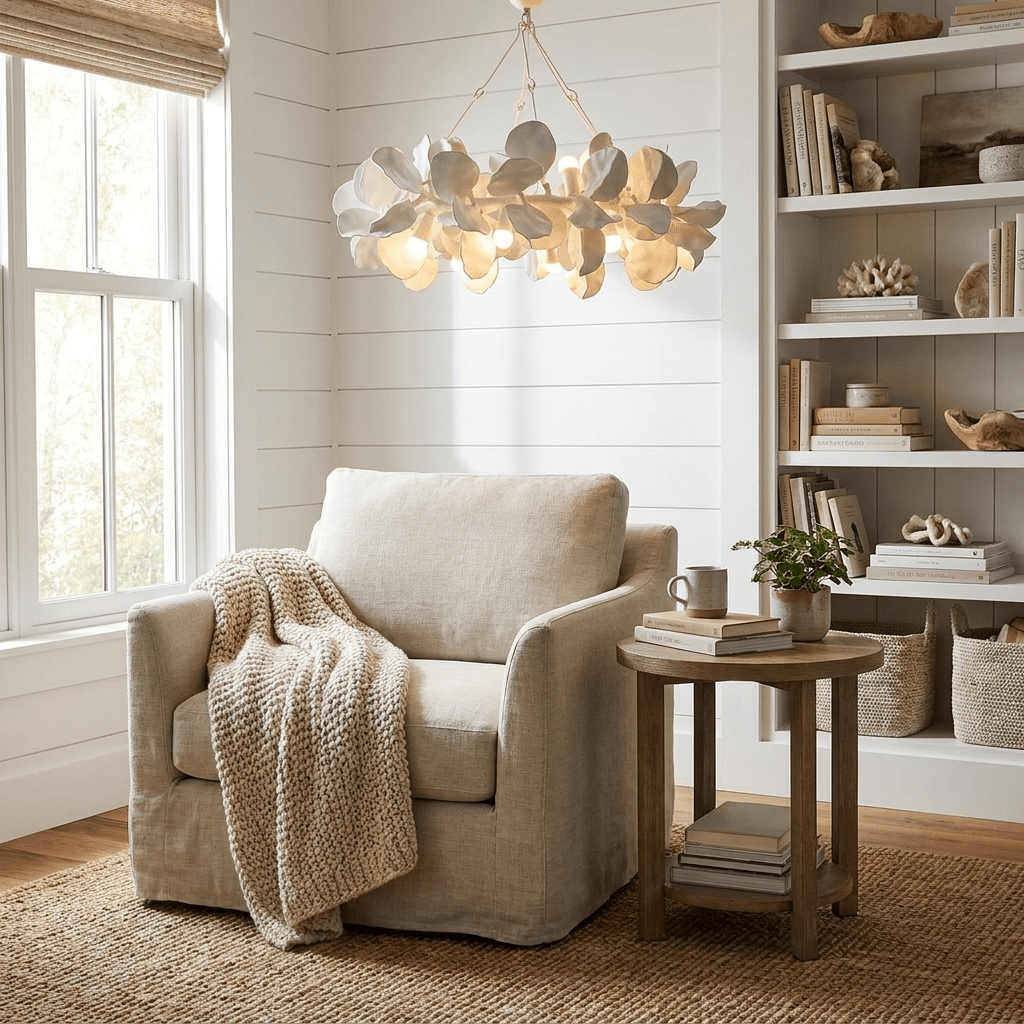 Petal Grove Plaster Chandelier