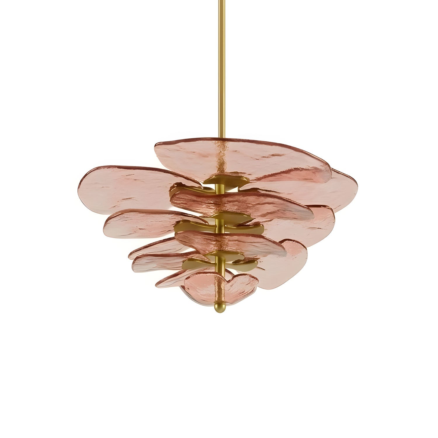 Petals Gold Murano Chandelier