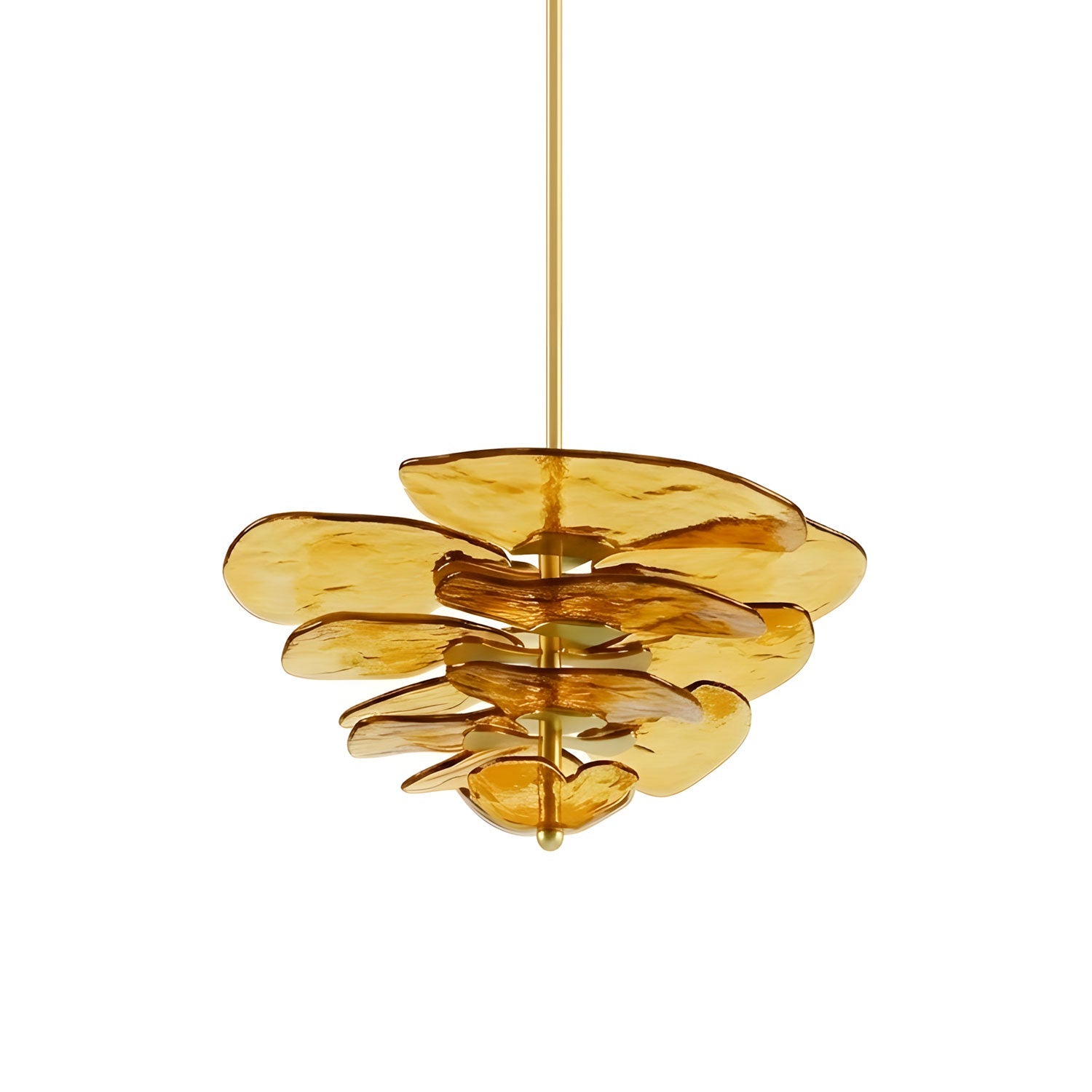 Petals Gold Murano Chandelier